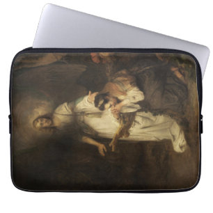 Hagar en de engel (door Carel Fabritius) Laptop Sleeve