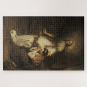 Hagar en de engel (door Carel Fabritius) Legpuzzel (Horizontaal)