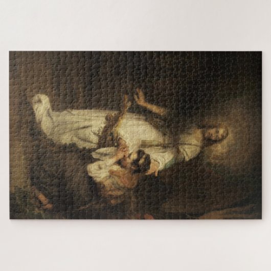 Hagar en de engel (door Carel Fabritius) Legpuzzel (Horizontaal)