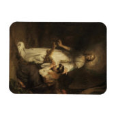 Hagar en de engel (door Carel Fabritius) Magneet (Horizontaal)