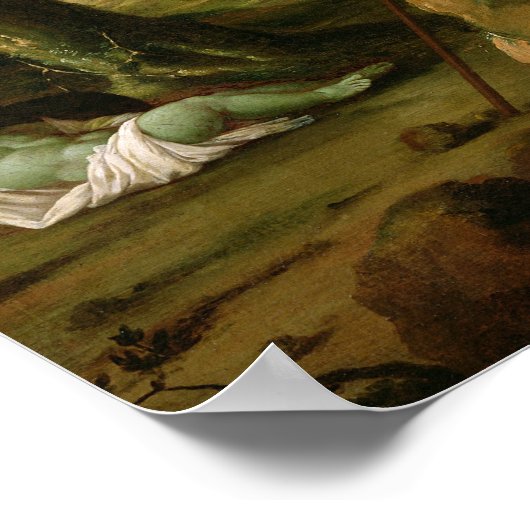 Hagar en Ishmael gered door de engel, c.1648 Poster (Hoek)