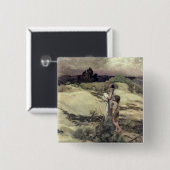 Hagar en Ishmael Vierkante Button 5,1 Cm (Voorkant /achterkant)