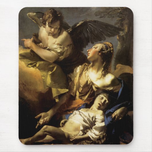 Hagar en Ismael in de wilde natuur Muismat (Voorkant)