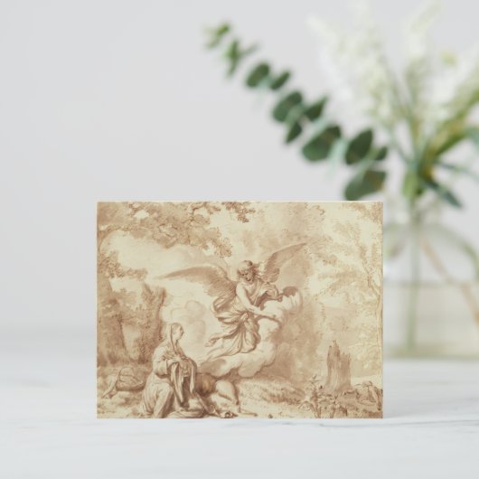 Hagar in de wilde natuur briefkaart (Staand voorkant)