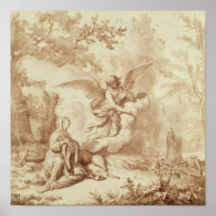 Hagar in de wilde natuur poster