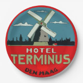 Hage Hotel, papieren Borden Papieren Bordje (Voorkant)