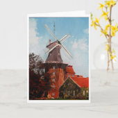 Hage Mühle in olie wordt geschilderd die Kaart (Gele Bloem)