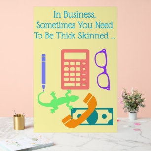 Hagedis aan het werk acryl bord