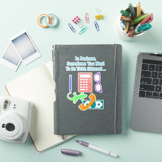 Hagedis aan het werk sticker (iPad Cover)