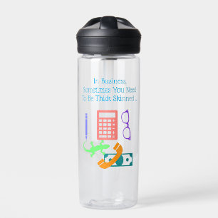 Hagedis aan het werk waterfles