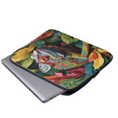 Hagedis bladeren & kleur elektronica tas (Voorkant onderkant)