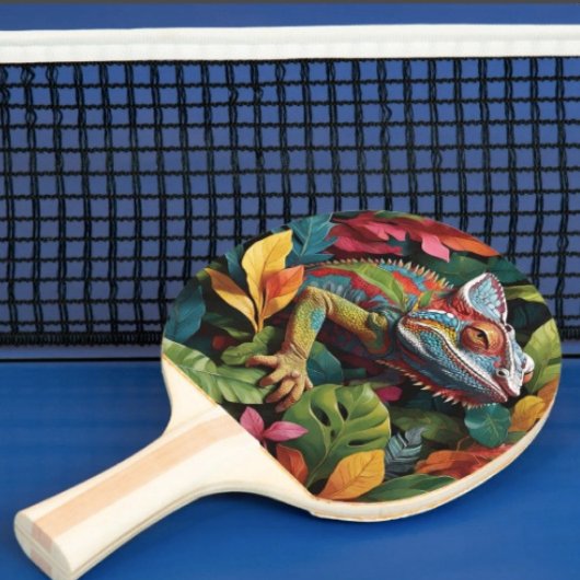 Hagedis Bladeren & Kleur Ping Pong Batje