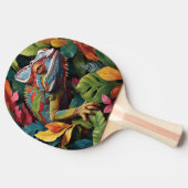 Hagedis Bladeren & Kleur Ping Pong Batje (Zijkant)