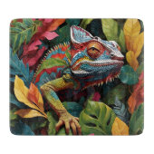 Hagedis Bladeren & Kleur  Snijplank (Voorkant)