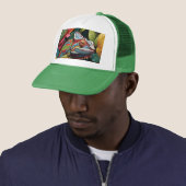 Hagedis Bladeren & Kleur Trucker Pet (In situ)