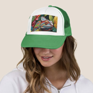 Hagedis Bladeren & Kleur Trucker Pet