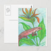 hagedis briefkaart (Voorkant / Achterkant)