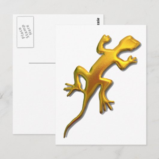 hagedis briefkaart (Voorkant / Achterkant)