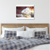 hagedis canvas afdruk (Insitu (Slaapkamer))