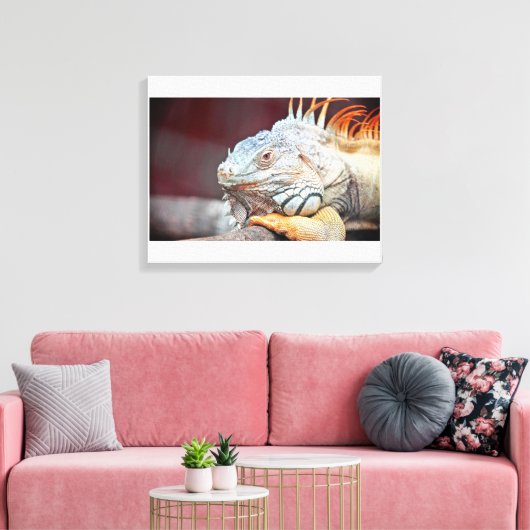 hagedis canvas afdruk (Insitu (Woonkamer))