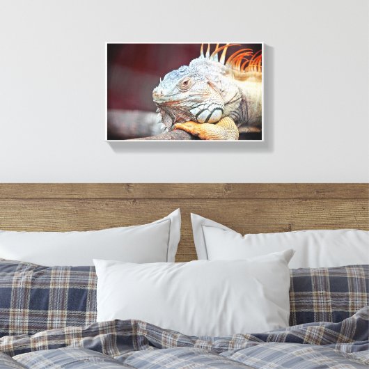 hagedis canvas afdruk (Insitu (Slaapkamer))