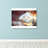 hagedis canvas afdruk (Insitu (Houten vloer))