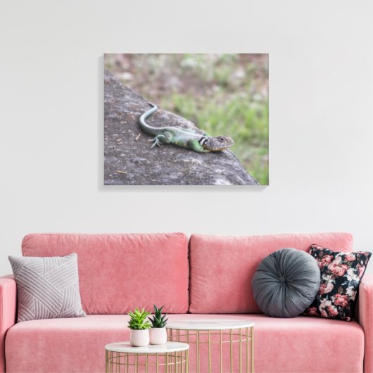 hagedis canvas afdruk (Insitu (Woonkamer))