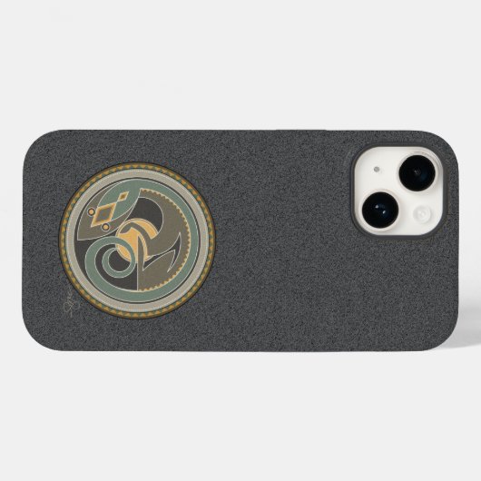 hagedis Case-Mate iPhone case (Achterkant (horizontaal))