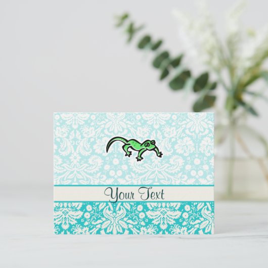 hagedis; Cute Briefkaart (Staand voorkant)