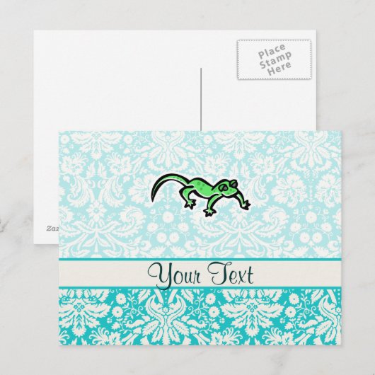 hagedis; Cute Briefkaart (Voorkant / Achterkant)