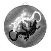 Hagedis Dartboard Cool Tribal Raven Art Dartboard Dartbord (Voorkant)