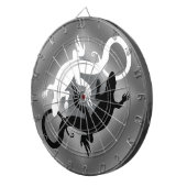 Hagedis Dartboard Cool Tribal Raven Art Dartboard Dartbord (Voorkant Rechts)