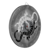 Hagedis Dartboard Cool Tribal Raven Art Dartboard Dartbord (Voorkant Links)
