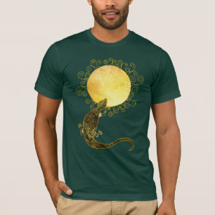 hagedis die de zon houdt: Basiskleding voor Mannen T-shirt