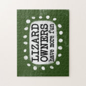 Hagedis eigenaren hebben meer leuke puzzel puzzel legpuzzel (Verticaal)