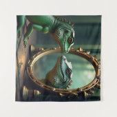 Hagedis en krokodillenspiegel ontmoeten wandkleed (Voorkant (horizontaal))