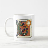 Hagedis en zon koffiemok (Links)
