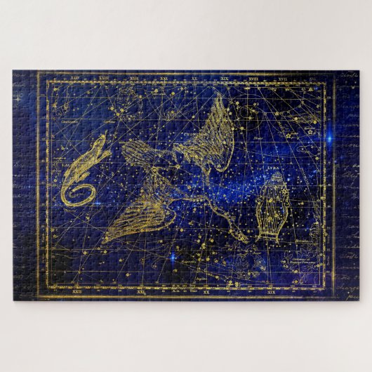 hagedis en zwaan sterrenbeeld puzzel (Horizontaal)
