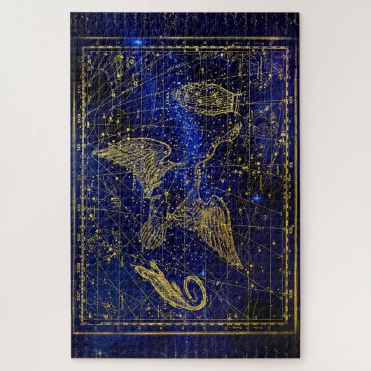 hagedis en zwanen constellatie puzzel legpuzzel (Verticaal)