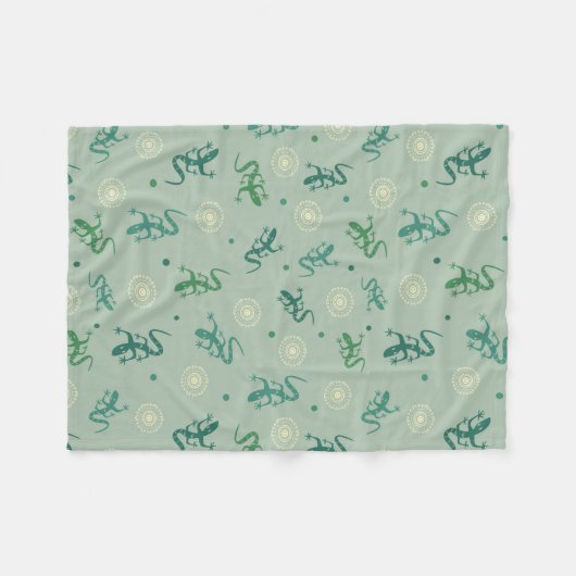 hagedis fleece deken (Voorkant (Horizontaal))