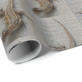 Hagedis Foto Patroon Cadeaupapier (Rol Hoek)