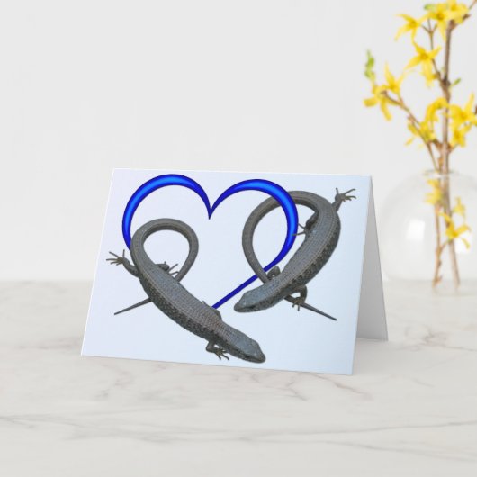 Hagedis, het spijt me kaart (Gele Bloem)