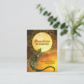 Hagedis houdt de zon stijlvol visitekaartje (Staand voorkant)