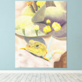 hagedis in de woestijn canvas afdruk (Insitu (Houten vloer))