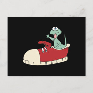 hagedis in een schoen briefkaart