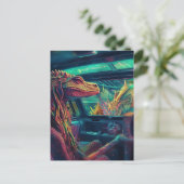 hagedis in een Van Briefkaart (Staand voorkant)