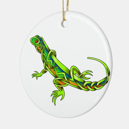 hagedis keramisch ornament (Links)