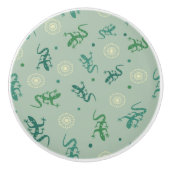 hagedis keramische knop (Voorkant)