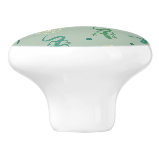 hagedis keramische knop (Zijkant)