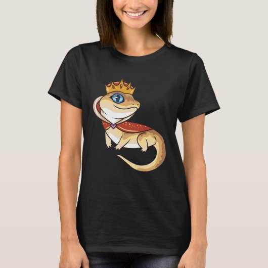 Hagedis koningin reptiel t-shirt (Voorkant)